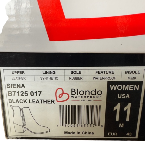 Blondo Siena Waterproof Leather Booties Size 11 - Picture 8 of 9